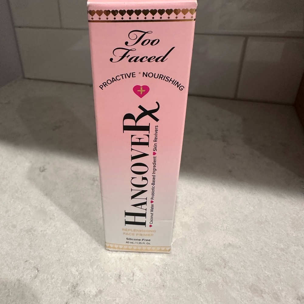 Too Faced Hangover Rx Primer in Pink and White Ombre